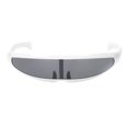 thumbnail image 2 of Futuristic Narrow Visor Sunglasses Eyewear Mirrored, 2 of 6