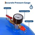 thumbnail image 2 of 8 Gallon Waste Oil Drain Tank Portable Air Operated Oil Drainer with Adjustable Funnel Height 28 to 62 Inches 15 Inch Funnel Fluid Fuel Transfer Drain Container with 360 Degree Wheels and Toolbox Blue, 2 of 7