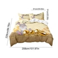 thumbnail image 3 of CaiYueKe Easter Bedding Set 3 Piece Duvet Cover and Pillowcases Cartoon Rabbit Egg Pattern Soft Microfiber Breathable Festive Home Decor Holiday Bedroom Decorations, 3 of 7