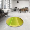 thumbnail image 4 of Ahgly Company Tapis d'Intérieur Lavable à la Machine, Carré, Transitionnel, Brun, Tapis de Zone, 8 Pieds Carré, 4 of 7