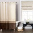 thumbnail image 3 of Mia Wheat/Taupe/Choc Shower Curtain 72x72, 3 of 4