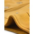 thumbnail image 5 of INSPIRE CHIC Veste Courte Décontractée pour Femme en Faux Suède à Col Cranté Boutonnée avec Poches Jaune G, 5 of 5