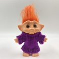 thumbnail image 2 of Mini Troll Dolls , Figurines d'Action Vintage Trolls Mini 4 Pouces Gâteau Cheveux Orange, 2 of 6