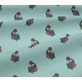 thumbnail image 5 of oneOone Georgette Viscose Fabric Leaves & Floral Block Printed Fabric 1 Yard 42 Inch Wide, 5 of 5