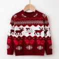 thumbnail image 3 of zbxnLI Chandails de Noël Laids pour Tout-Petits Garçons Filles, Manches Longues, Col Rond, Tricot, Chandail, Hauts pour Enfants, 3 of 5