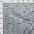 thumbnail image 3 of oneOone Cotton Poplin Medium Blue Fabric Text Sewing Material Print Fabric By The Yard 56 Inch Wide, 3 of 5
