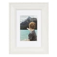 thumbnail image 1 of DesignOvation Brimstead 5" x 7" Matted to 3.5" x 5" White Tabletop Picture Frame, 1 of 6