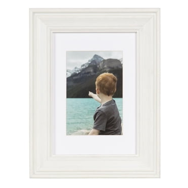 Cadre photo de table blanc Brimstead de DesignOvation 8,9 x 12,7 cm ou 12,7 x 17,8cm