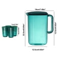 thumbnail image 3 of Wzzjkit Plastic Pitcher, Clear Water Pitcher with Lid, Fridge Jug, Shatterproof, Great for Iced Tea, Sangrias, Lemonade, Milk, Large Capacity Tea Pitcher, 3 of 6