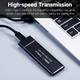 thumbnail image 4 of Labymos M.2 NVMe/ Dual Protocol Mobile Hard Disk Case USB3.1 Type-C External SSD Enclosure Aluminum Alloy Shell(1 Cable+1 Adapter), 4 of 5