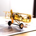 thumbnail image 3 of Metal Airplane Ornament Retro Model Figurine Home Decor Vintage Iron,  Craft Gift TV Cabinet Study Living Room Decoration, 3 of 7