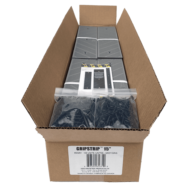 GripStrip Anti slip 15" x 3.25" Grey 100 units