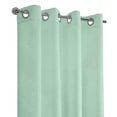 thumbnail image 4 of Loft Living Banan Sheer Grommet Single Curtain Panel 52 x 95 in Surf Spray, 4 of 6