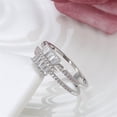 thumbnail image 3 of CNKOO Simulated  zircon fire color treasure ring female temperament micro-set  zircon ring, 3 of 7