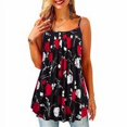 thumbnail image 2 of Summer Tops Strap Scoop Neck Vest Sleeveless Printed Women Cloth, Type 2, L, 2 of 5