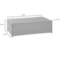 thumbnail image 4 of Afuera Living 44" Glass Top Wicker Patio Coffee Table in Brown, 4 of 4