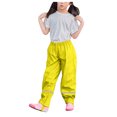 thumbnail image 2 of MIASHUI Pantalon de Pluie pour Enfants Garçons Filles Imperméable Léger Réfléchissant Pantalon de Pluie, Jaune, 5-6 Ans, 2 of 3
