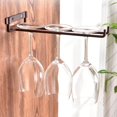 thumbnail image 4 of Durable Wine Cup Shelves, Iron Bottles Rack, Corrosion-resistant For Kitchen Home Matte Copper, 4 of 8