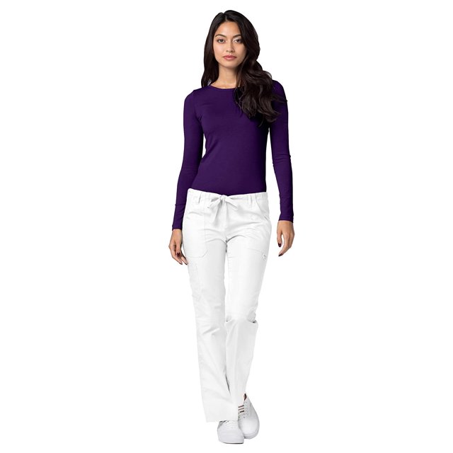 Adar Underscrubs for Women Multi Color 3 Pack - Long Sleeve Underscrub Comfort Tee
