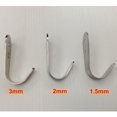 thumbnail image 4 of 10XSolid Stainless Steel Wall Mount Single Hook Heavy Duty Rustproof Coat Hanger, 4 of 8
