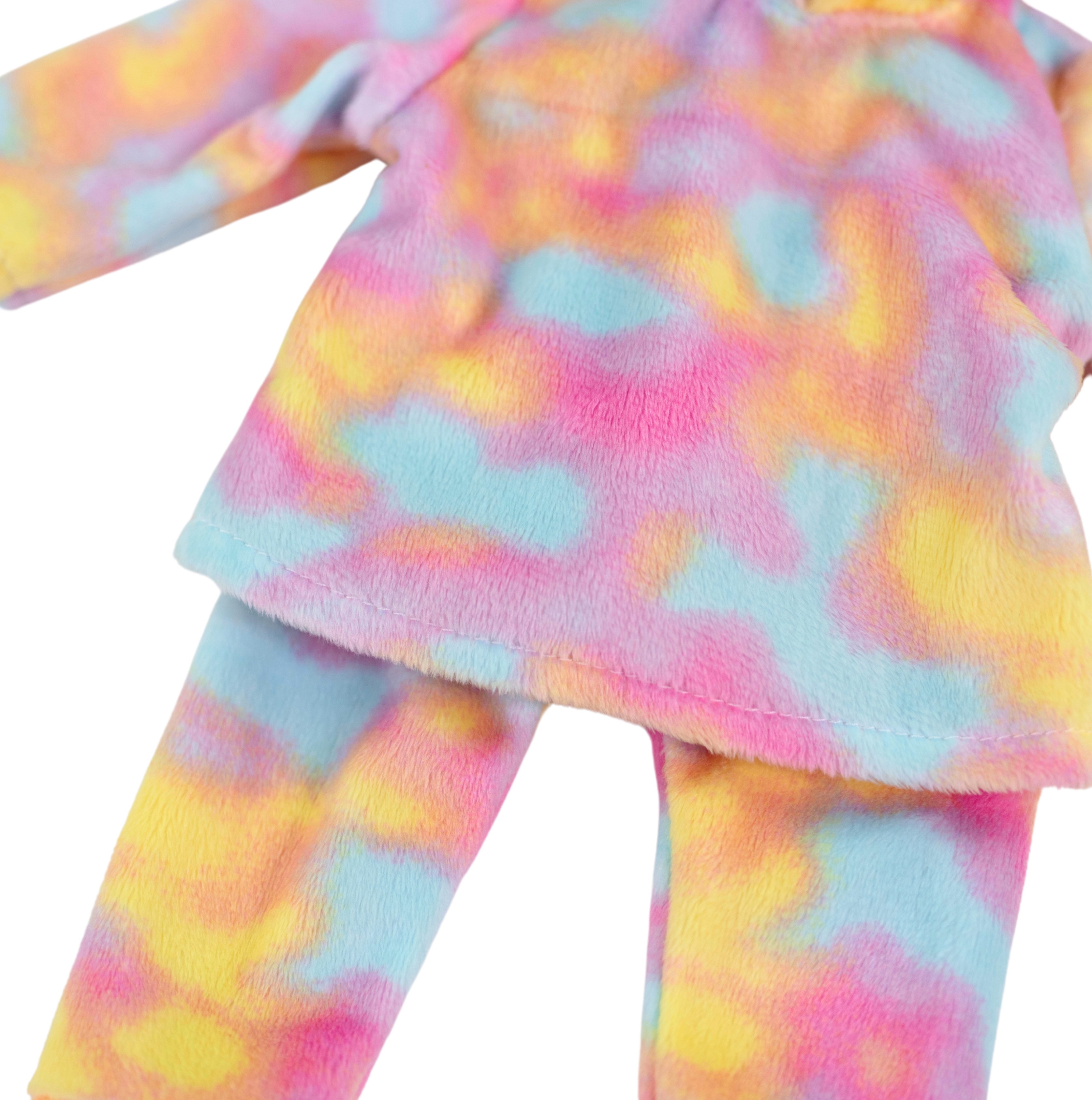 My Life As – Ensemble Détente pour Poupée de 18 pouces, 3 Pièces, Tie-dye rose, jaune et bleu