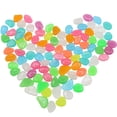 thumbnail image 2 of 100Pcs Solar Glow Rocks Luminous Cobblestones Luminous Pebbles for Garden Pond Path Lawn Yard Fish Tank Decoration, 2 of 10