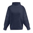 thumbnail image 5 of EGNMCR Chandails pour Femmes Hauts Décontractés Unis pour Femmes Tricot Manches Longues Chandail à Enfiler, 5 of 5