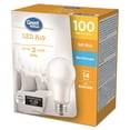 thumbnail image 2 of Great Value 100W A19 Soft White LED Light Bulbs - 2 Pack, 2 of 3