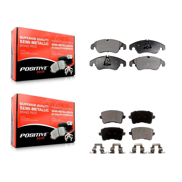 Positive Plus Front Rear Semi-Metallic Brake Pads Kit for Car Audi Q5 A4 Quattro A5 S4 S5 allroad KPF-100117