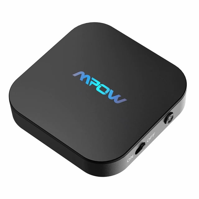 Mpow Wireless Bluetooth Transmitter, Bluetooth 5.0 Adapter with aptX Low Latency, Wireless 3.5mm Audio Adapter with 50ft (15m) Range, Dual-link for TV, PC, CD Player