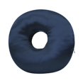 thumbnail image 3 of Tnarru Ear Piercing Pillow 30cm Comfortable Breathable Neck Support Removable Ergonomic Invisible Zipper O Shaped Side Sleepers Pillow navy blue, 3 of 8
