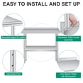 thumbnail image 3 of BeesClover 24*48/60*24 Inches Stainless Steel Table for Prep & Work, NSF Metal Commercial Heavy Duty Table with Adjustable Under Shelf and Foot,Backsplash for Restaurant, 3 of 7