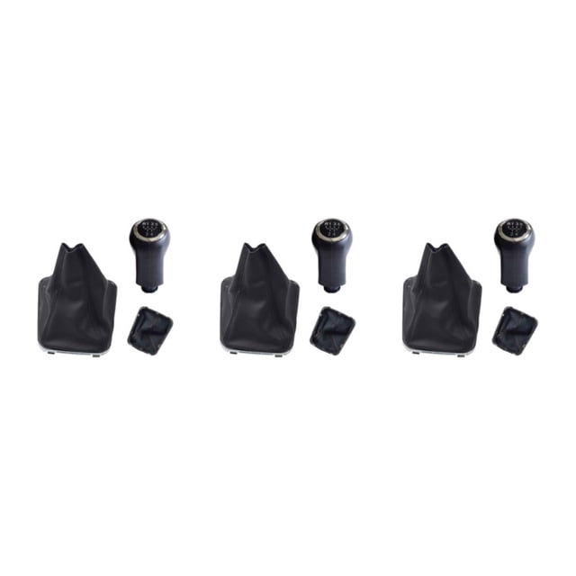 VONKY Driving Experience With ABS And Leather Gear Shift Knob ABS And Leather Materials Easy To Install type 1 3Set