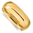 thumbnail image 1 of 14k Yellow Gold 20.65mm Hinged Bangle Bracelet, 1 of 8