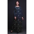 thumbnail image 2 of Bimba Robe Maxi d'Été Décontractée pour Femmes en Georgette Mousse à Imprimé Feuilles de Pacanier, Longue, Taille Élastique - Moyen, 2 of 5