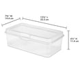 thumbnail image 2 of Sterilite Boîte de Rangement à Loquet FlipTop en Plastique, Transparente, Lot de 24, 2 of 8