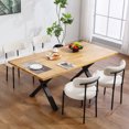 thumbnail image 2 of HOMCOM Dining Chairs Set of 4 Kitchen Chairs with Steel Legs, Beige, 2 of 10