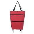 thumbnail image 1 of 2 In 1 Foldable Shopping Cart Trolley Bag With Wheels Portable Green Accelerateh Storage Solution For Grocery Transport, 1 of 4