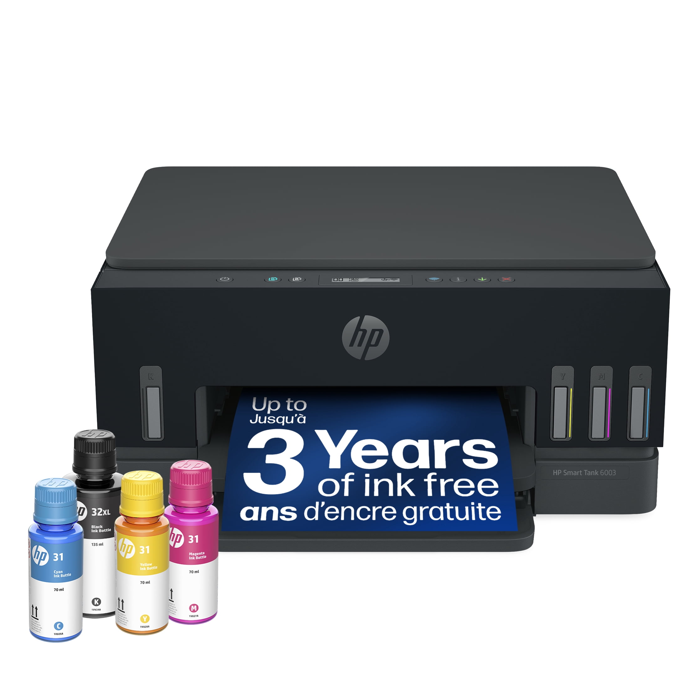 HP Smart Tank 6003 Wireless All-in-One Cartridge-Free Ink Tank Printer with up to 3 Yrs Ink Included
