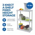 thumbnail image 2 of Gracious Living Knect A Shelf Unités de Rangement Emboîtables à 3 Tablettes (Lot de 2), 2 of 11