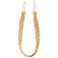 thumbnail image 2 of DJN Clearance Curtain 2Pcs Creative Chinese Knot Curtain Strap Precision Braided Curtain Strap Strap Rope Strap Strap cotton Gold A, 2 of 4