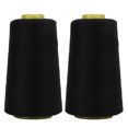 thumbnail image 2 of Fil à Coudre, 2 Pcs Fil Surjeteuse 402 Fil Noir Fil pour Machine à Coudre Conçu pour l'Avenir, 2 of 14