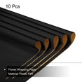 thumbnail image 3 of Unique Bargains Double Sided Color Flower Wrapping Paper Black+Gold 22.8'x22.8' Waterproof 10 Pack, 3 of 5