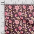 thumbnail image 2 of oneOone Polyester Spandex Wine Fabric Floral Sewing Craft Projects Fabric Prints By Yard 56 Inch Wide, 2 of 4