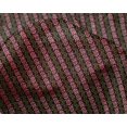 thumbnail image 4 of oneOone Silk Tabby Fabric Dotted Chevron & Leaves Block Print Fabric BTY 42 Inch Wide, 4 of 4