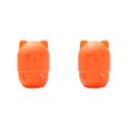 thumbnail image 3 of Dalazy Cat Shaped Sponges Neat Silicone Storage Box For Home Simple Fashionable orange 2Set, 3 of 6