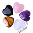 thumbnail image 3 of Natural Crystal Heart Shape Ornaments Set - Gemstone Art Collection, 3 of 5