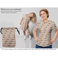 thumbnail image 5 of oneOone Silk Tabby Light Brown Fabric Geometric Sewing Craft Projects Fabric Prints By Yard 42 Inch Wide, 5 of 5