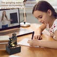 thumbnail image 4 of Indoor Water Fountain Tabletop Fountain 4 Level with Audible Calming Waterfall Sounds with Soft Lights, 4 of 9
