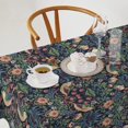 thumbnail image 2 of Floral Tablecloth, Vintage Flower Strawberry Birds Retro Boho Botanical Plant Table Cover, Water Resistant Wipeable Tablecloths for Kitchen Dinning Room Decor, 60"x120", 2 of 5
